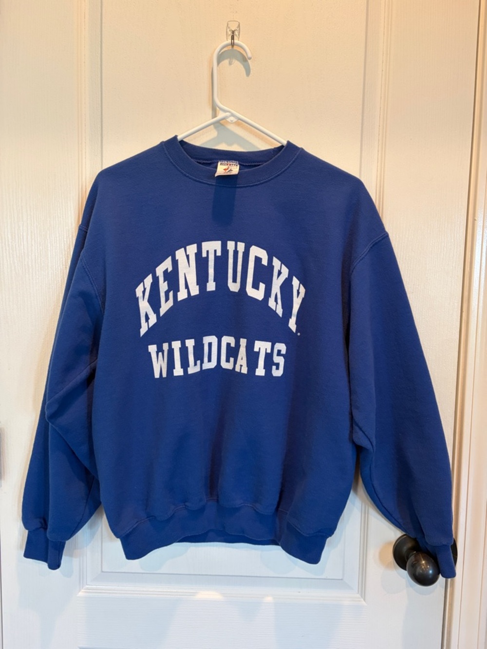 Vintage 1990s UK Kentucky Wildcats Blue Crewneck Sweatshirt - Jerzees - Medium